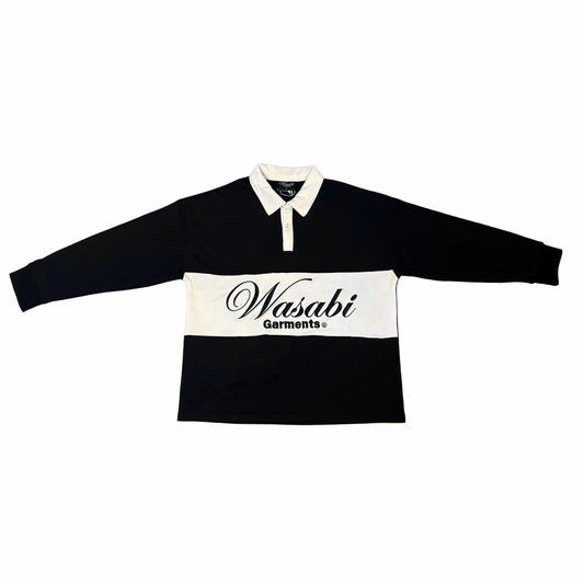 Black & White Rugby Polo