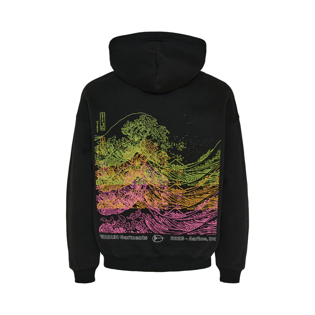 WAVES Black Hoodie