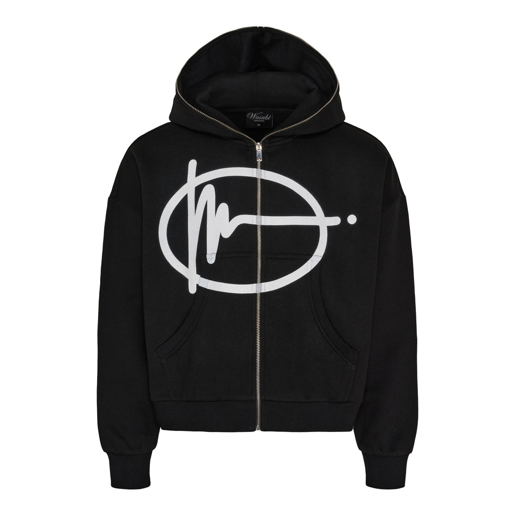 Black Full Zip Hoodie